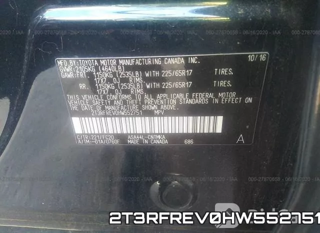 2T3RFREV0HW552751 фото 10