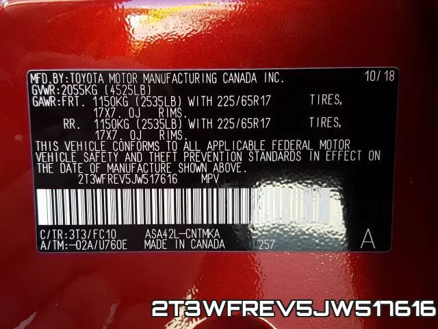 2T3WFREV5JW517616 фото 2