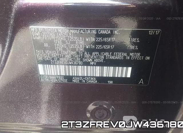 2T3ZFREV0JW436780 фото 10