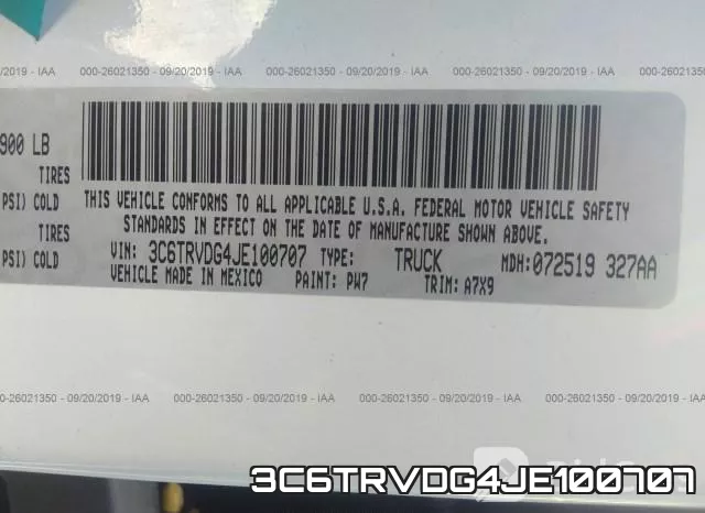 3C6TRVDG4JE100707 фото 10