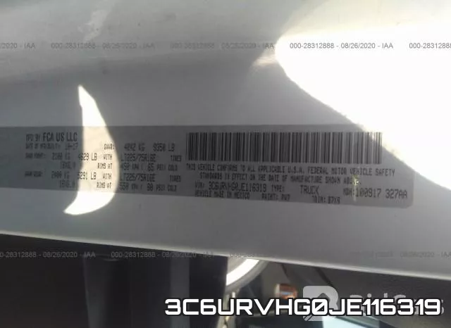 3C6URVHG0JE116319 фото 10