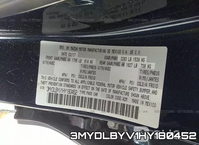 3MYDLBYV1HY180452 фото 10