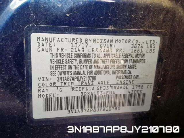 3N1AB7AP8JY210780 фото 2