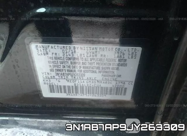 3N1AB7AP9JY263309 фото 7