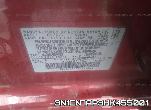 3N1CN7AP3HK455001 фото 10