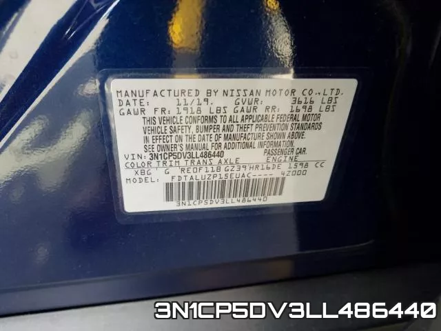3N1CP5DV3LL486440 фото 2