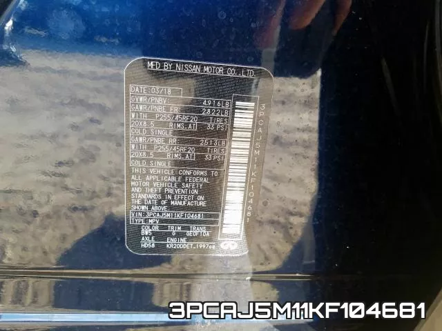 3PCAJ5M11KF104681 фото 2