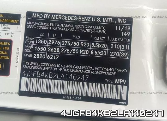 4JGFB4KB2LA140247 фото 10