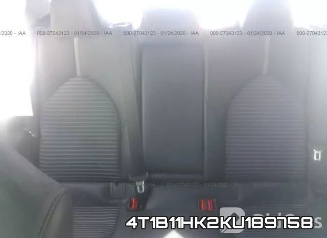 4T1B11HK2KU189758 фото 9