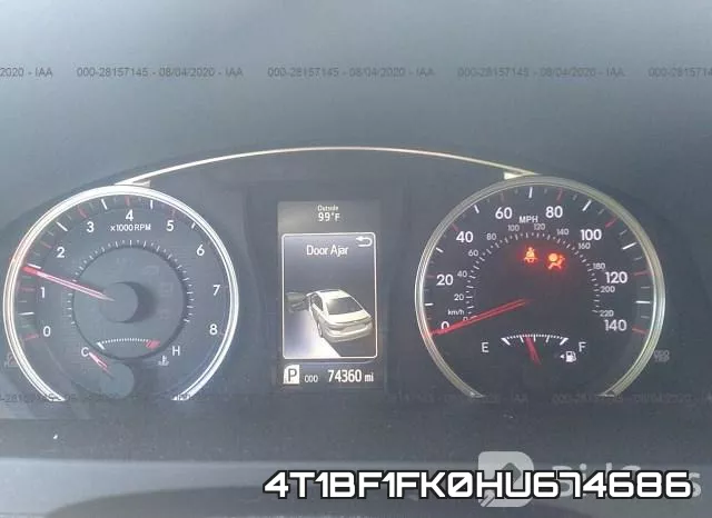 4T1BF1FK0HU674686 фото 8