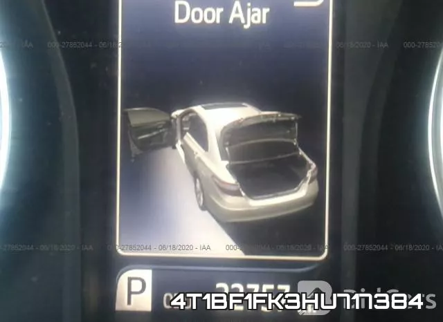 4T1BF1FK3HU717384 фото 8