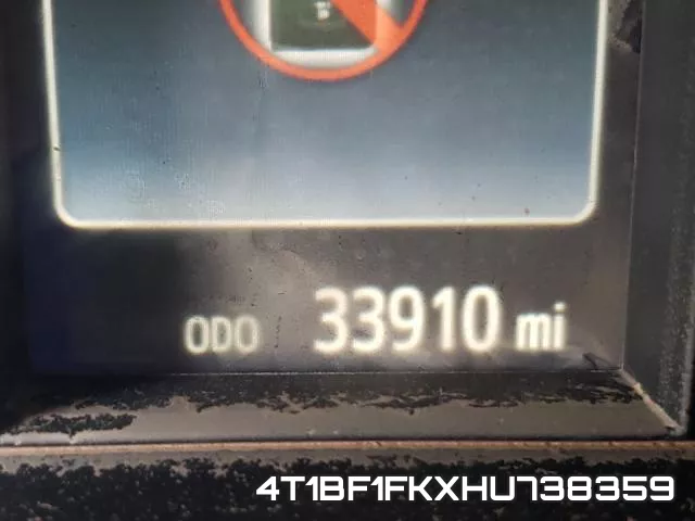 4T1BF1FKXHU738359 фото 9