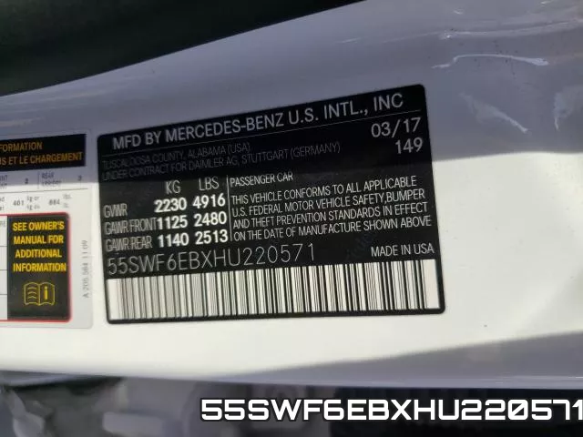 55SWF6EBXHU220571 фото 2