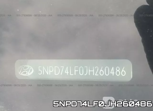 5NPD74LF0JH260486 фото 10