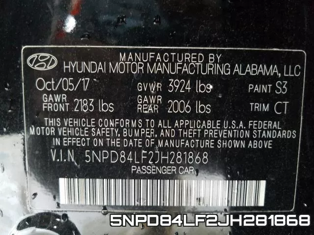 5NPD84LF2JH281868 фото 2