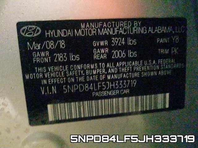 5NPD84LF5JH333719 фото 2
