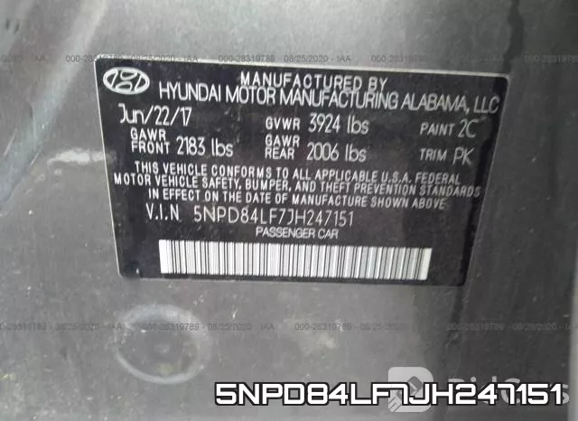 5NPD84LF7JH247151 фото 10