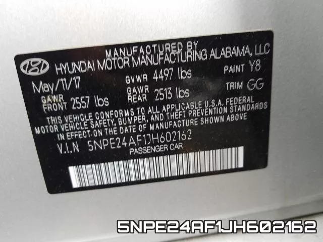5NPE24AF1JH602162 фото 2