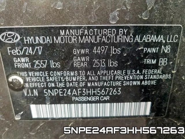 5NPE24AF3HH567263 фото 2