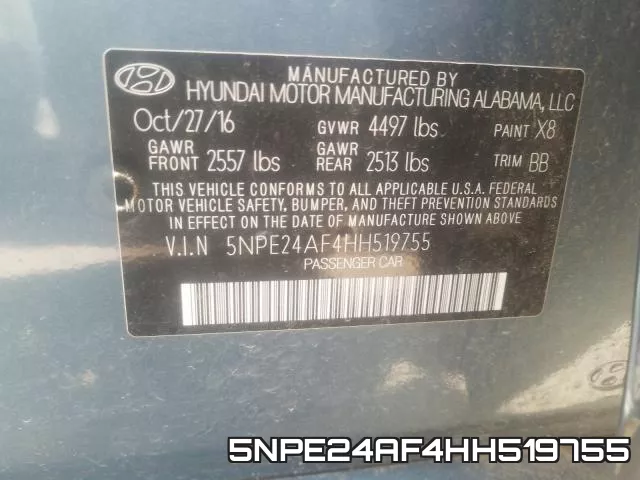 5NPE24AF4HH519755 фото 2