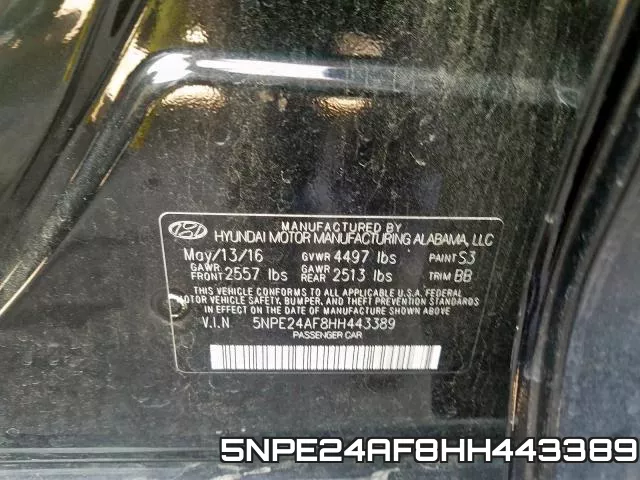 5NPE24AF8HH443389 фото 2