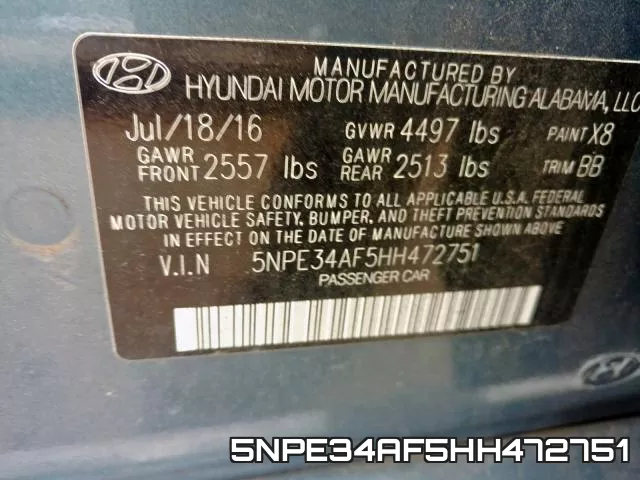 5NPE34AF5HH472751 фото 2