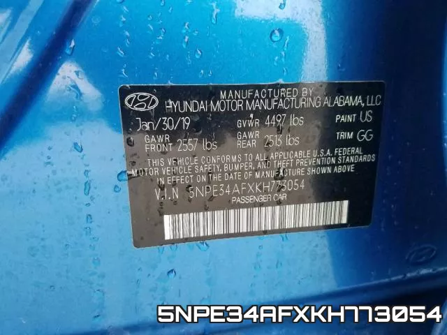 5NPE34AFXKH773054 фото 2