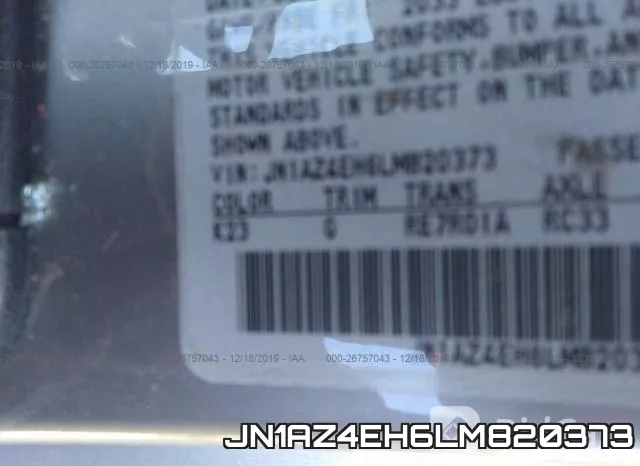 JN1AZ4EH6LM820373 фото 10