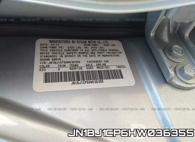JN1BJ1CP6HW036355 фото 10