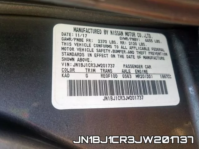 JN1BJ1CR3JW201737 фото 2