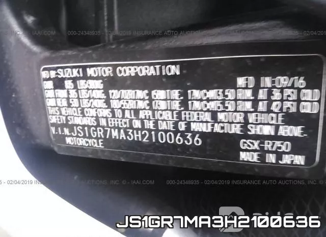 JS1GR7MA3H2100636 фото 2