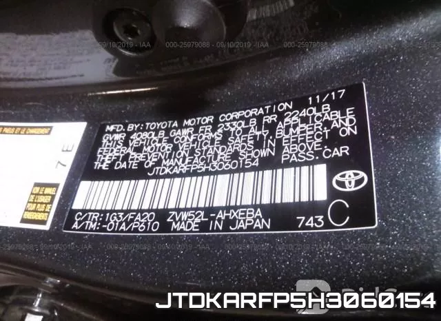 JTDKARFP5H3060154 фото 10