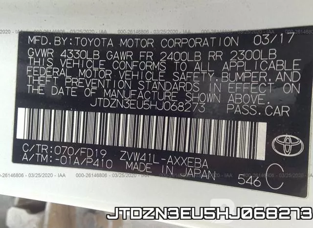 JTDZN3EU5HJ068273 фото 10