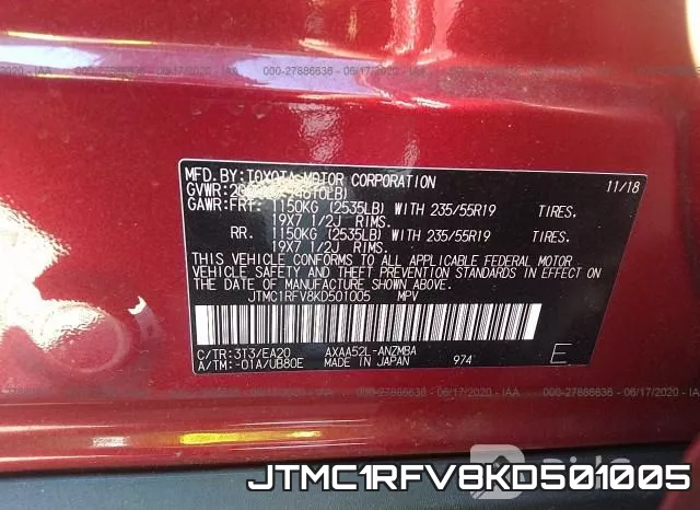 JTMC1RFV8KD501005 фото 10