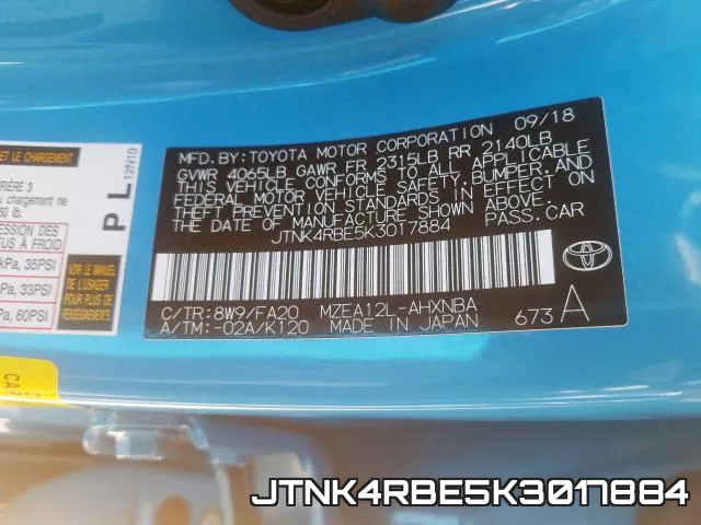 JTNK4RBE5K3017884 фото 2