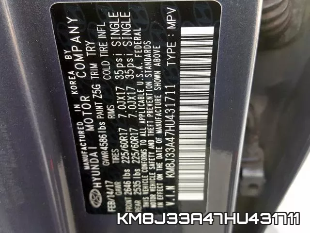 KM8J33A47HU431711 фото 2