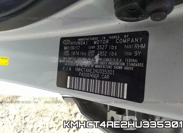 KMHCT4AE2HU335301 фото 10