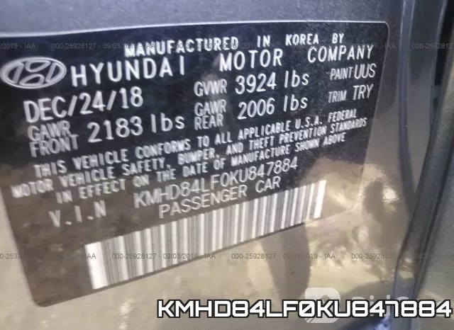 KMHD84LF0KU847884 фото 9