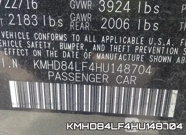 KMHD84LF4HU148704 фото 10