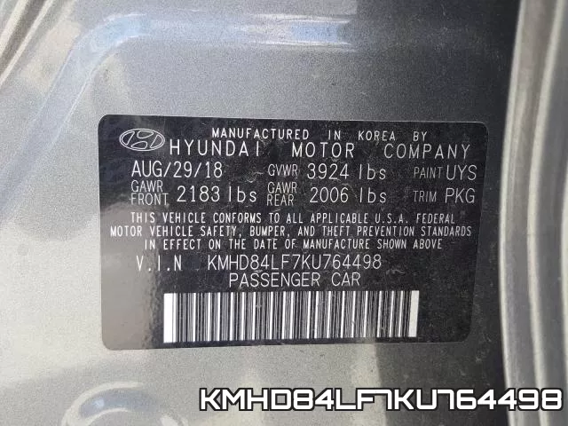 KMHD84LF7KU764498 фото 2