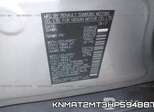 KNMAT2MT3HP594887 фото 10