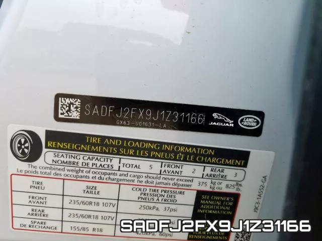 SADFJ2FX9J1Z31166 фото 2