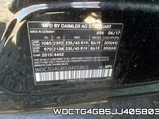 WDCTG4GB5JJ405803 фото 2