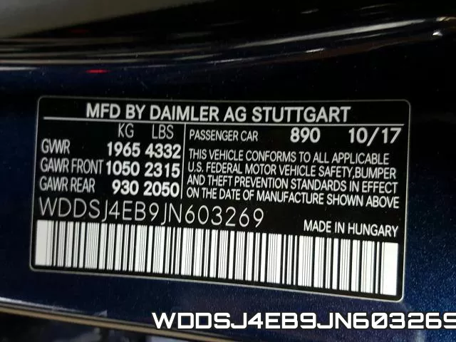 WDDSJ4EB9JN603269 фото 2