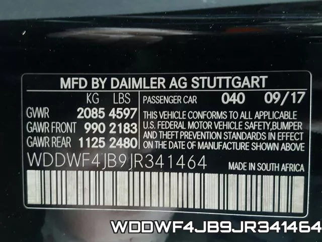 WDDWF4JB9JR341464 фото 2