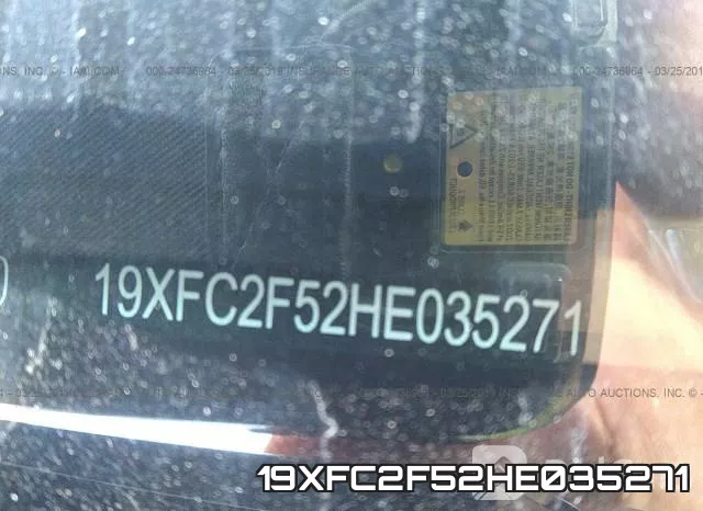 19XFC2F52HE035271 фото 10