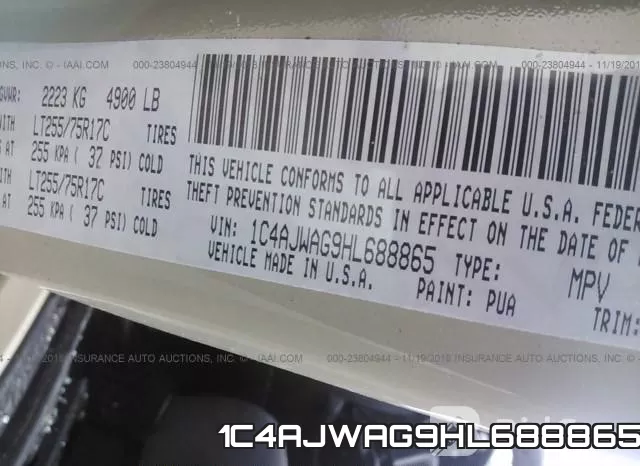 1C4AJWAG9HL688865 фото 10