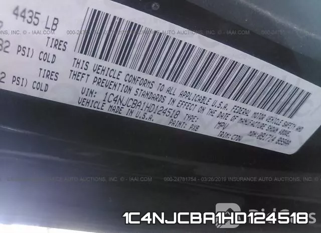 1C4NJCBA1HD124518 фото 10