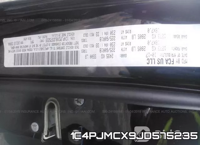1C4PJMCX9JD575235 фото 10