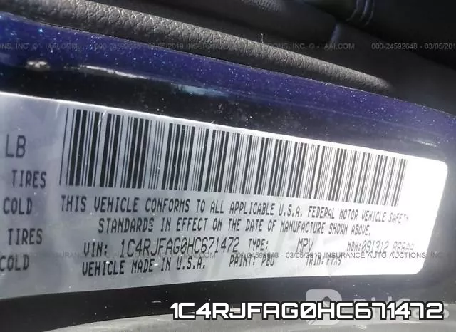 1C4RJFAG0HC671472 фото 10